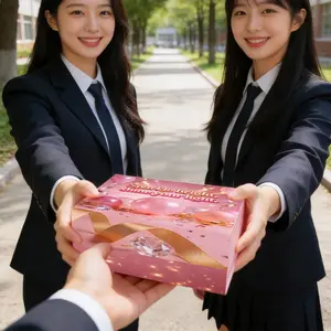 High-End Coming-of-age Ceremony Commemorative Gift Box Folding Box, 2-Piece Boy Girl Student Graduation Packaging, Perfect for Special Occasions & Celebrations