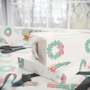Christmas Wrapping Paper - Wreath & Wonder