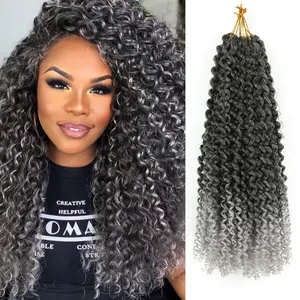 [Lowest Price Ever] 6 Packs 18 Inch Curly Crochet Hair Deep Curly Crochet Synthetic Hair Extensions For Boho Braids 4 to 5 Bundles Recommended #DealsForYouDays
