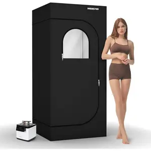 Full Size Steam Sauna, 71in High Sauna Box, Portable Sauna, Personal Steam Sauna with Touchscreen 1000W &amp; 2.6 L Steam Generator, Remote Control