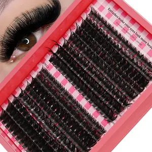Thick Clustered Eyelash Extensions D Curl, Lightweight, Perfect for Travel & Daily Wear, Enhance Your Look Instantly, Ideal Gift Idea