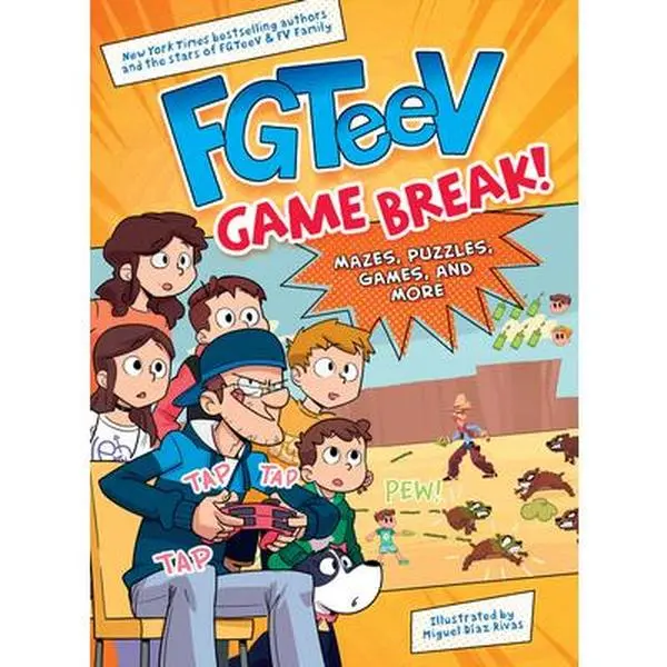 USED Book - FGTeeV: Game Break!: A Full-Color Interactive Activity Book from the YouTube Gaming Sensation for Kids (Ages 8-12) by Fgteev (Paperback) - english