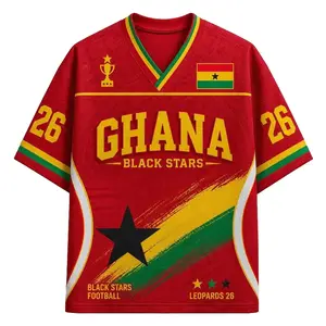 Custom Ghana Jersey, Adult Shirt: Ghana Fan Shirt, Match 26 Game Day Tee, Ghana Jersey, Ghana Fan Shirt