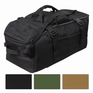 Rothco 3-in-1 Convertible Mission Bag - Rugged Duffle Bags Massive Storage Interior Top Flap With 2 Zipper Mesh Pockets Hidden Backpack Straps, Adjustable Shoulder Strap, 3 Different Grab Handles