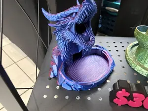 3D Printed Dragon Dice Tower