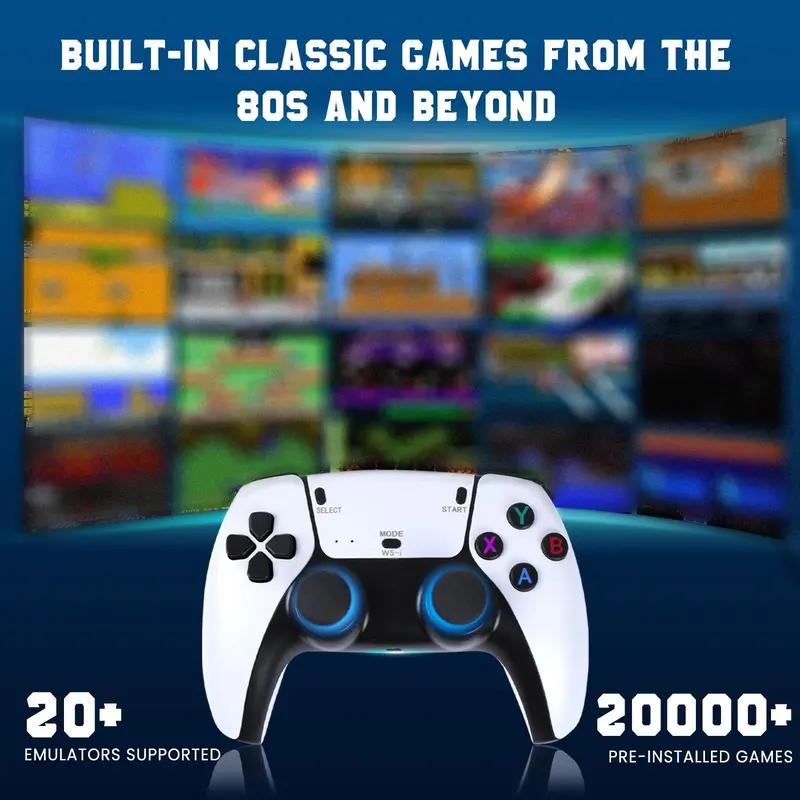 20000+ Games Wireless Retro Game Stick, Vintage Game Stick 4K HD Output System, 2.4G Wireless Controllers, 64GB TF Card for All Ages - Console,TikTokShopBlackFriday,Halloween Christmas New Year Gift