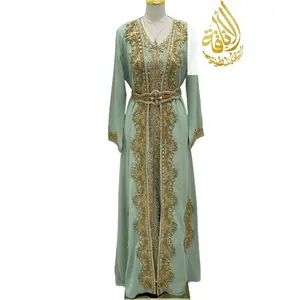 Rahaf Moroccan Style Kaftan by Palestinian Elegance