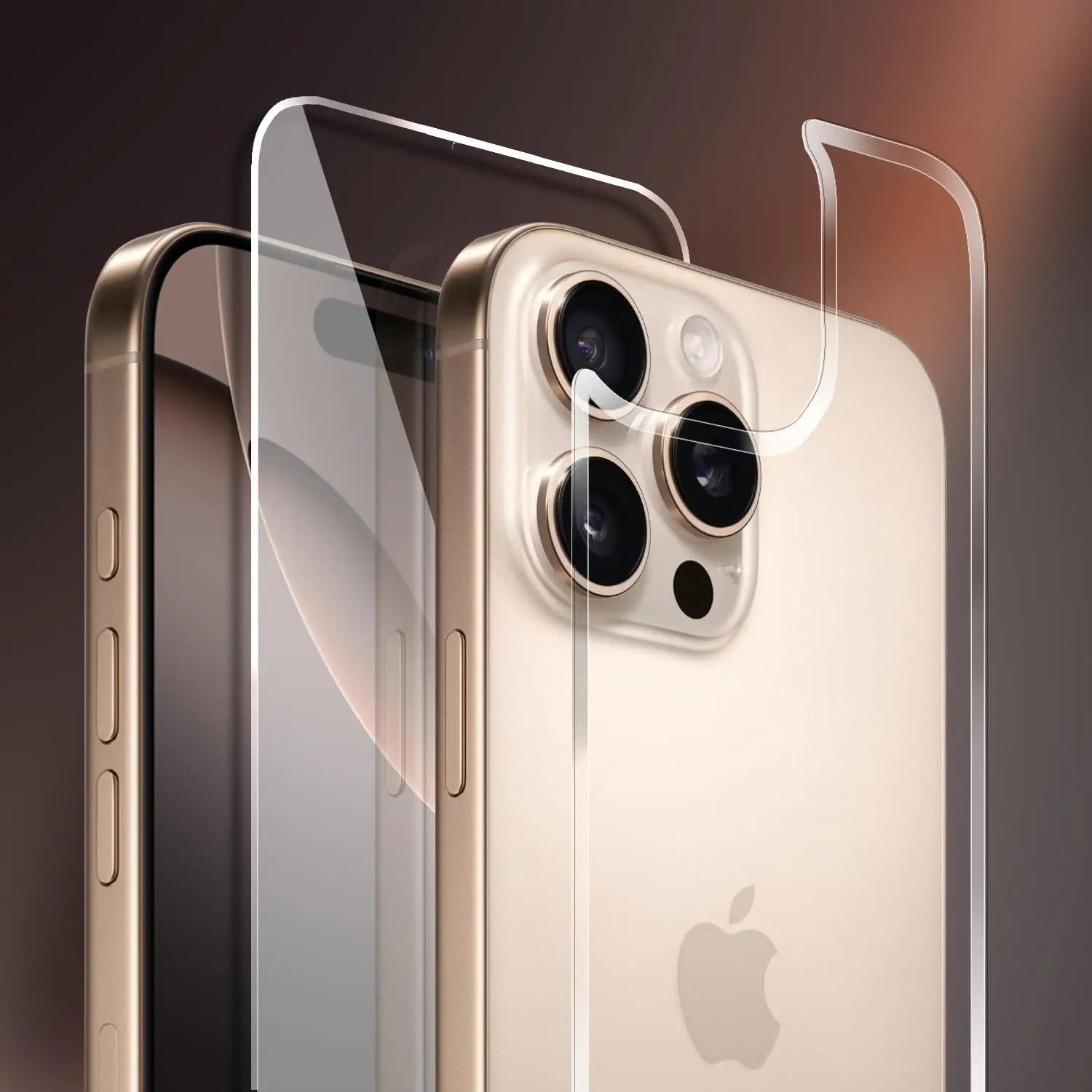 for iPhone 16 Pro Max Screen Protector Front and Back, iPhone 16 Pro Max Glass Protector Front & Rear Tempered Glass HD Clarity Compatible with iPhone 16 Pro Max (6.9 inch)
