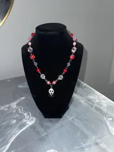 Ghostface beaded necklace