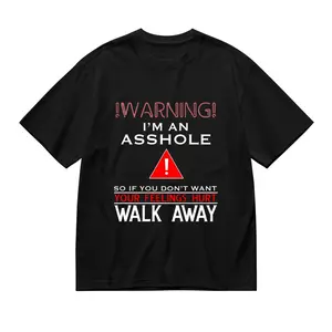 "Warning! I Speak My Mind, So If You Don't Want Your Feelings Hurt, Walk Away" Sarcastic Quote T-Shirt, Funny Unfiltered Cotton Tee for Men Women, Casual Streetwear Top