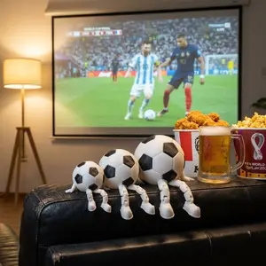 3D Printed Jointed Soccer Doll, Movable Soccer Action Figure, Flexible Toy for Football Fans, World Cup Gift, Desk Decor, Car Decoration, Game Setup