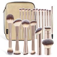 20 Counts Brushes + Storage Bag- Light Golden