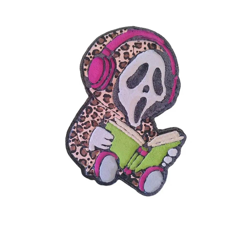 Scream Reading Car Freshie Car Fragrance Deodorizer - Leopard Print, Pink Headphones, Green Book Design - Handmade Aroma Beads - 10" String Included - Lasts 3-6 Weeks, Deodorizer Car Fragrance