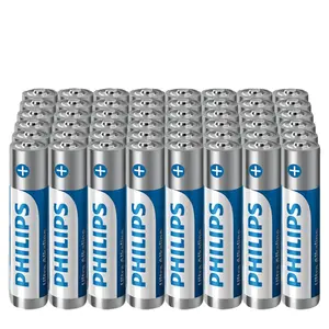 PHILIPS AAA Batteries, 1.5V Alkaline Triple A Batteries, 10-Year Shelf Life, Long-Lasting Alkaline Power for All Your Devices, 12-Year Shelf Life Non-Rechargeable