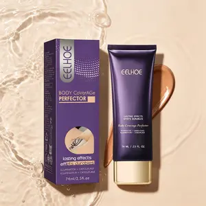 Body Coverage Perfector 74ml – EELHOE Illuminating Camouflage Cream – Covers Scars, Spider Veins, Dark Spots & Bruises – Brightens & Evens Skin Tone – Long-Lasting, Water-Resistant – Full Body Coverage