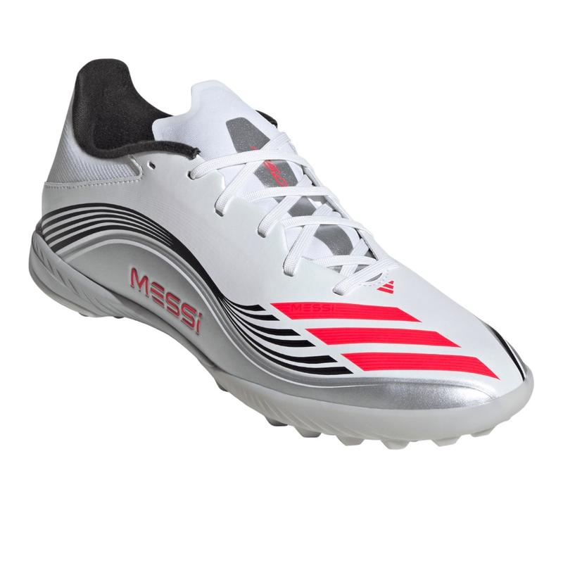 adidas Mens F50 Messi League Turf Football Sneakers Shoes - White