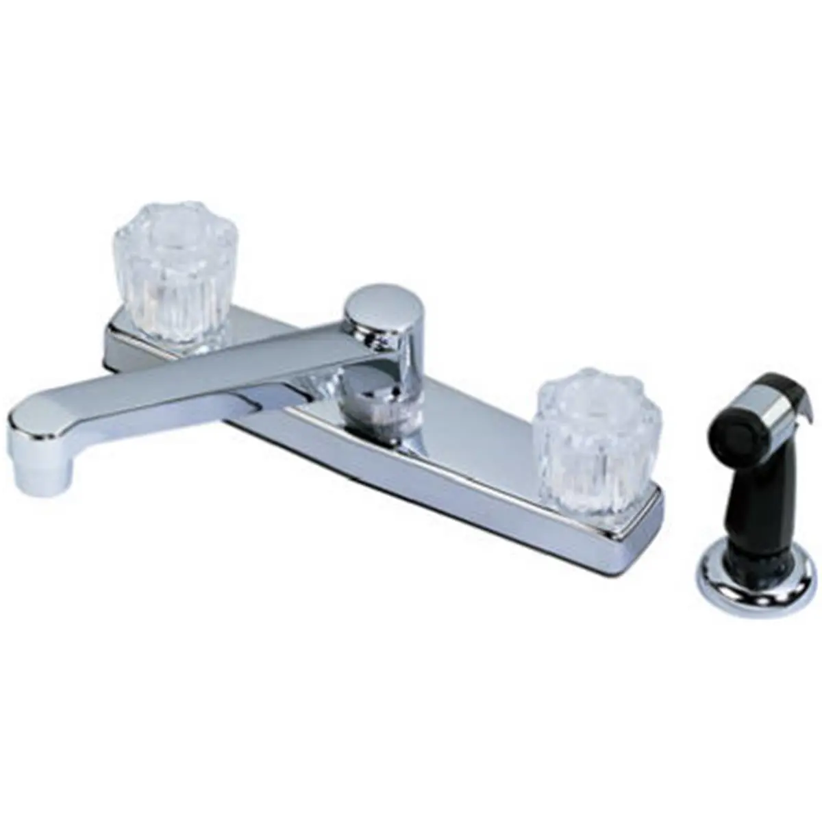 212 MAIN 2-in. Double Handle Hand Kitchen Faucet, Chrome Finish (Mueller Industries 122-028) - Sailing Water Sports Accessory, Double Handle Faucet