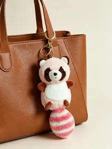 Cute Long-Tailed Raccoon Plush Toy, Wholesale Couple Student Bag Charm, Gumball Machine Small Gift, Adorable Stuffed Animal