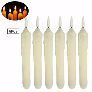 Flameless LED Candle Lights, Battery Operated, Realistic Flickering Flame, Indoor Outdoor Decor, Christmas Wedding Party Centerpiece
