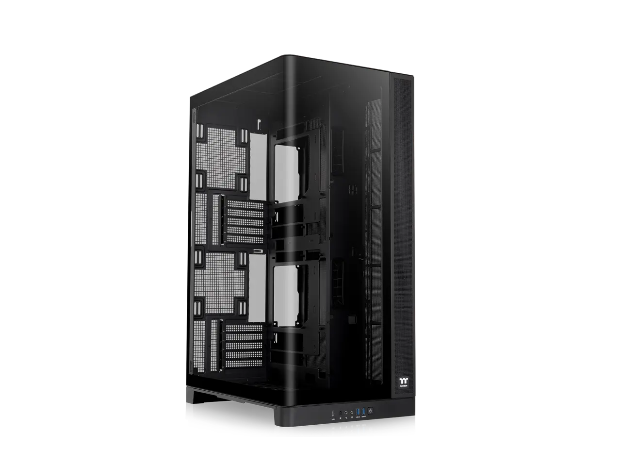 Thermaltake CAPO X; Dual System Chassis;  mATX/mITX; 4mm Curved TG; mATX Hidden Connector Support; 420mm Radiator Support; 420mm GPU Clearance; 250mm PSU Clearance; 180mm Air Cooler Clearance; Black