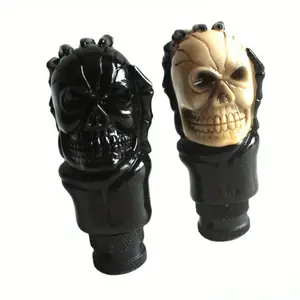 Skull Shifter Knobs Car Racing Gear Lever Stick Skeleton Shift Handle Fit Most Manual Automatic Vehicles Halloween Skull and Rose Gear Shift Knob