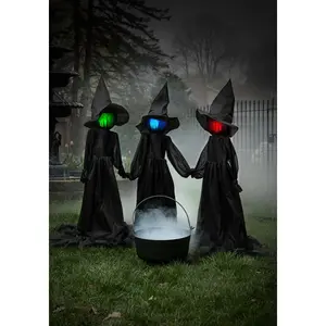 4FT Holding Hands Witches Decoration