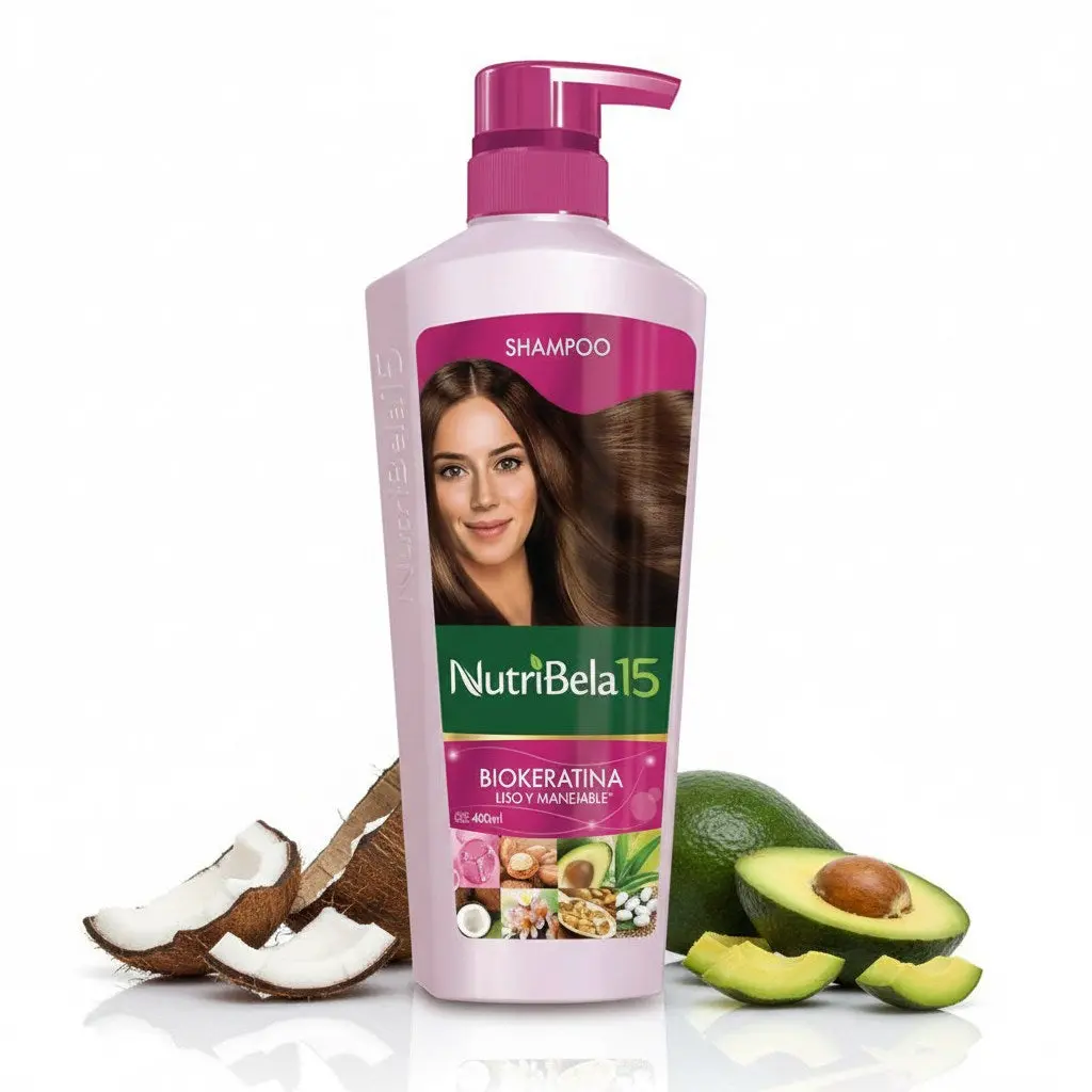 Nutribela Shampoo Biokeratina Liso y manejable x 400 ml