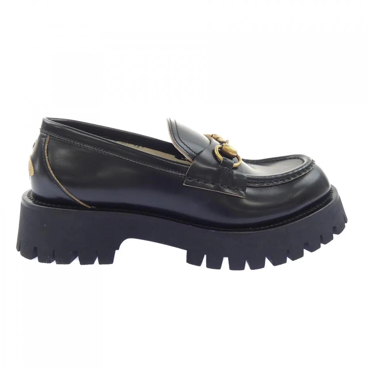 Pre-owned GUCCI Others Small Leather Goods Leather Platform Sandals