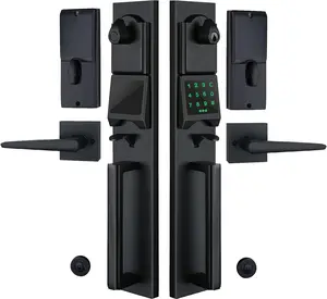 NEWBANG Keyless Entry Smart Electronic Door Lockset with Keypad –，Perfect for Double Doors, Easy Installation, Adjustable Fit for US Standard Doors