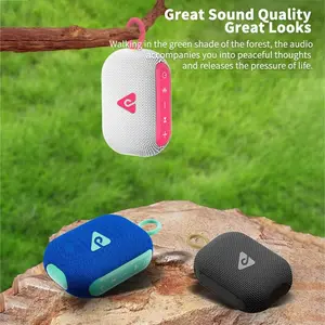 20H Playtime IP67 Waterproof Bluetooth Speaker - Portable Pro Sound with Punchy Bass for Outdoor/Pool/Travel, Wireless Speaker Compatible with iPhone/Android (Renewed Playtime Boost Tech-black\white\blue
