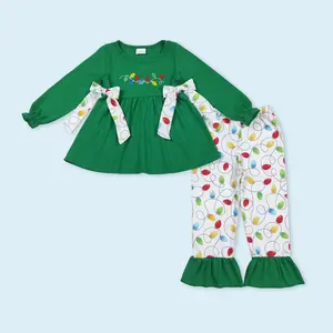 Christmas light girls fall winter season outfit