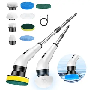 Nine-in-one electric cleaning brush, handheld adjustable cleaning brush, long handle telescopic electric brush, electric mop