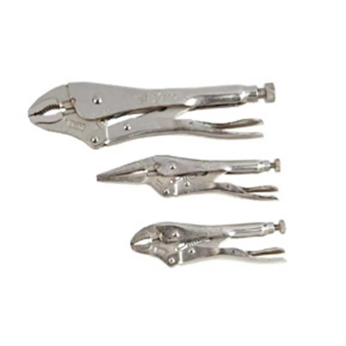 IRWIN VISE-GRIP 321GS Locking Pliers Set, 3-Pc DIY Repair Easy DIY Tool Kit with 2.538 lbs Weight, Includes Vsg-10Wr, Vsg-6Ln, Vsg-5Wr Pliers, Packaged in Kit Bag, Easy Diy Tool Kits