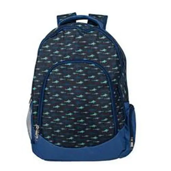 DICKSONS CC-BPK1009-CG Shark Ocean Blue Laptop School Backpack