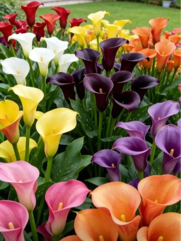 Mixed Calla Lily Seeds – Colorful Calla Lily Flower Seeds, Beginner-Friendly, Non-GMO, Easy to Grow, Suitable for Garden and Pot Planting, Indoor and Outdoor, Ornamental Flower, Summer Blooming, Perfect Gift for Gardeners