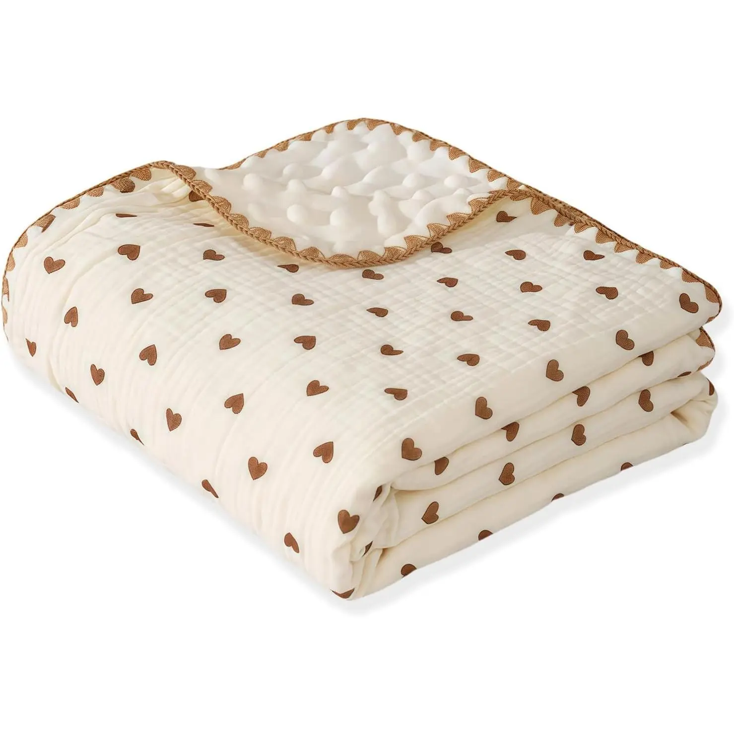 Muslin Blanket,Printed Bed Throws Newborn Receiving Blankets,Toddler Cotton Soft Quilt,Gender Neutral Items,Cobijas para Bebe, Crib Security Blankets for Unisex Boys Girls Babies