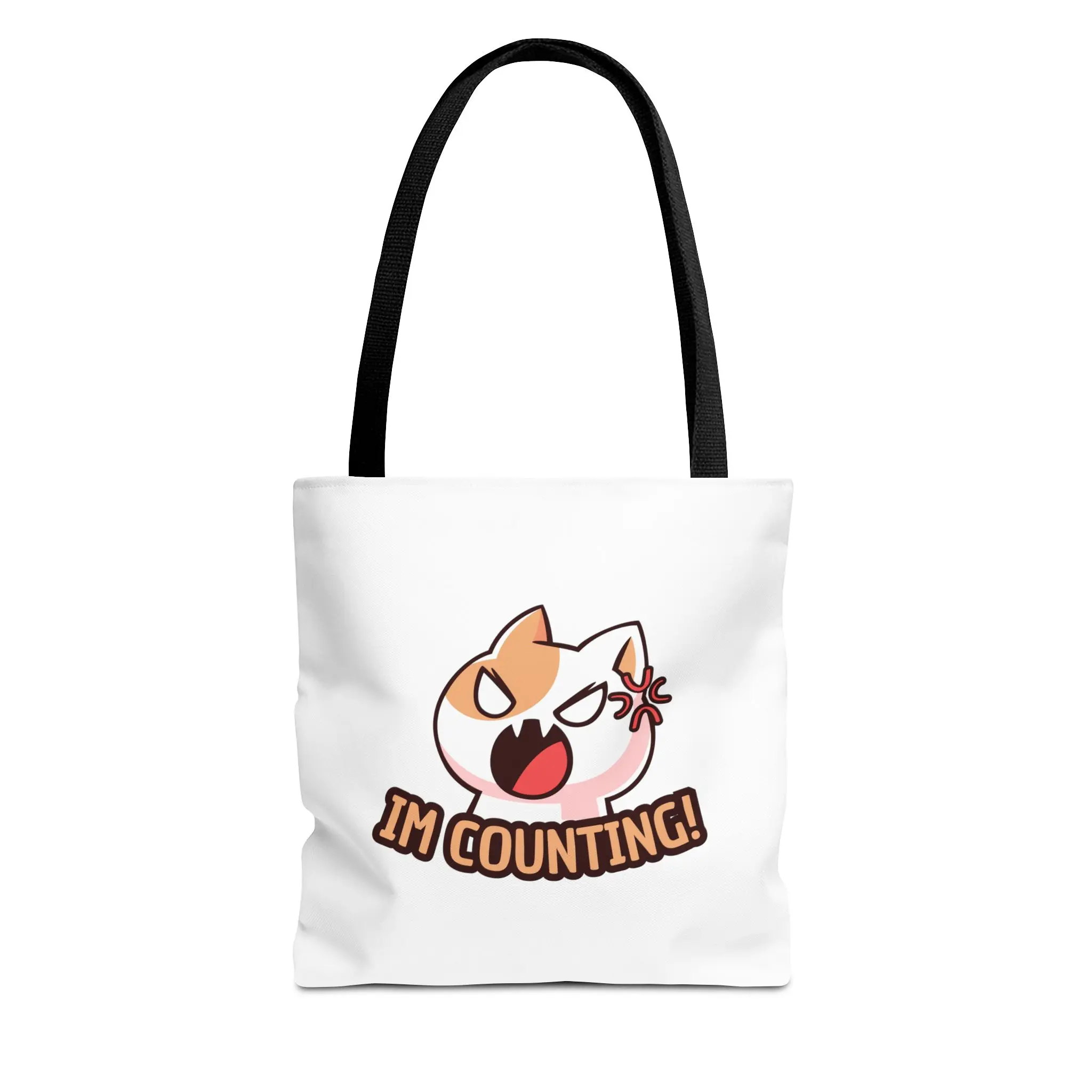 Crafty NHC Im Counting Cat Humor Tote Bag, Eco-Friendly Shopping Bag, Knitting Gift, Craft Supply Carrier, Unique Yarn Lover Accessory