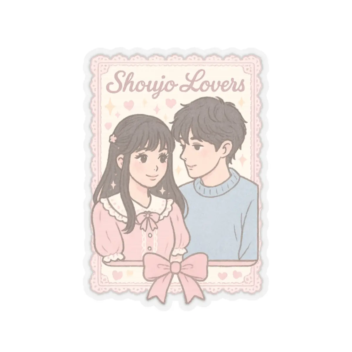 Shoujo Lovers Sticker  Kawaii Anime Girl Vinyl for Laptops, Journals, Scrapbooking & Aesthetic Gifts