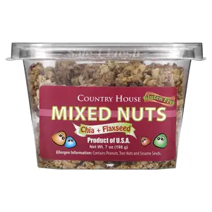 Country House Mixed Nuts, Chia + Flaxseed, 7 oz (198 g)