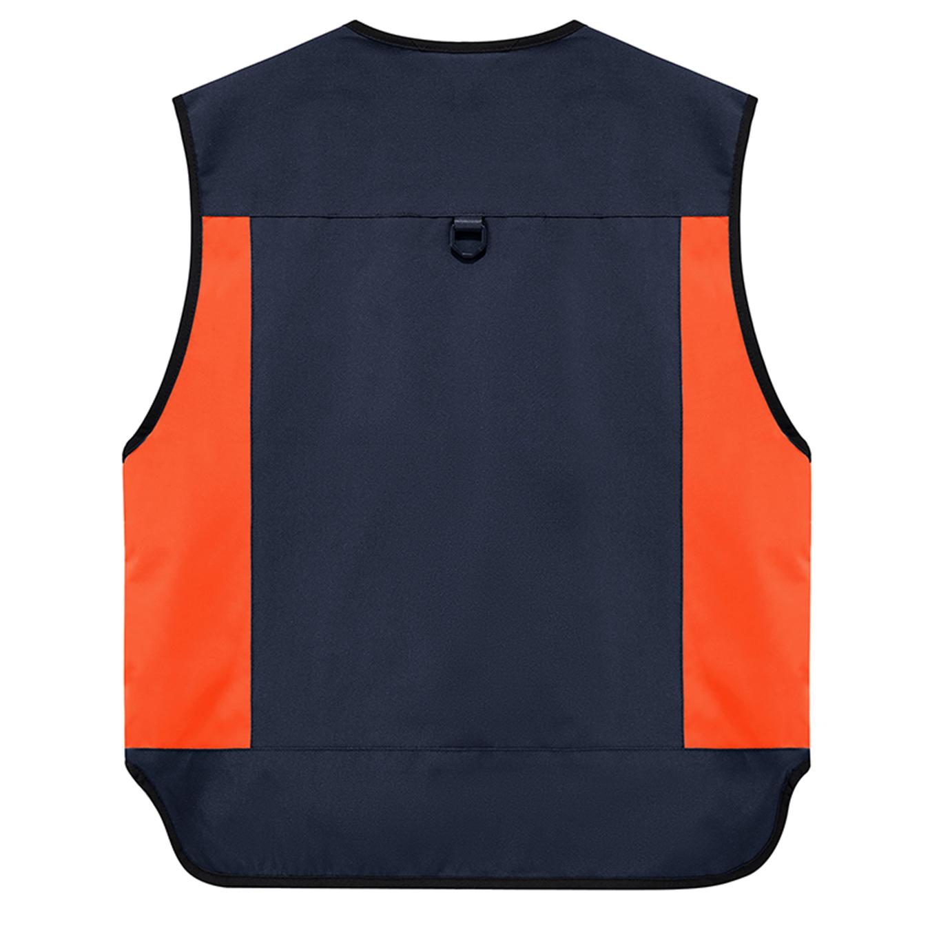 Men’s Color Block Multi-Pocket Utility Vest – Breathable Mesh-Lined Outdoor Cargo Vest