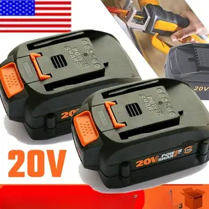 High efficiency 2pack For WORX 20V MAX Extend Lithium Battery 20 Volt WA3520 WA3525 WA3575 WG1