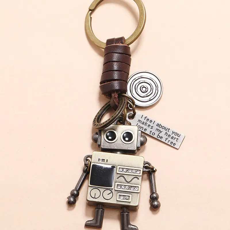 Cute Robot Design Keychain Foe Car Keys, Creative Screw Design Keychain for Men & Women, Fashionable Novelty Keychain As Gift for Friends
