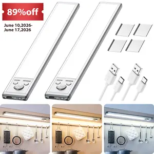 SHINE PAL Under Cabinet Lights,Motion Sensor Night Light Indoor,1500mAh USB Rechargeable Light,Magnetic Installation Dimmable Lights for Kitchen,Wardrobe,Pantry, Closet,Bathroom,Stairs,Sink Cabinet,Garage,Father's Day Gift