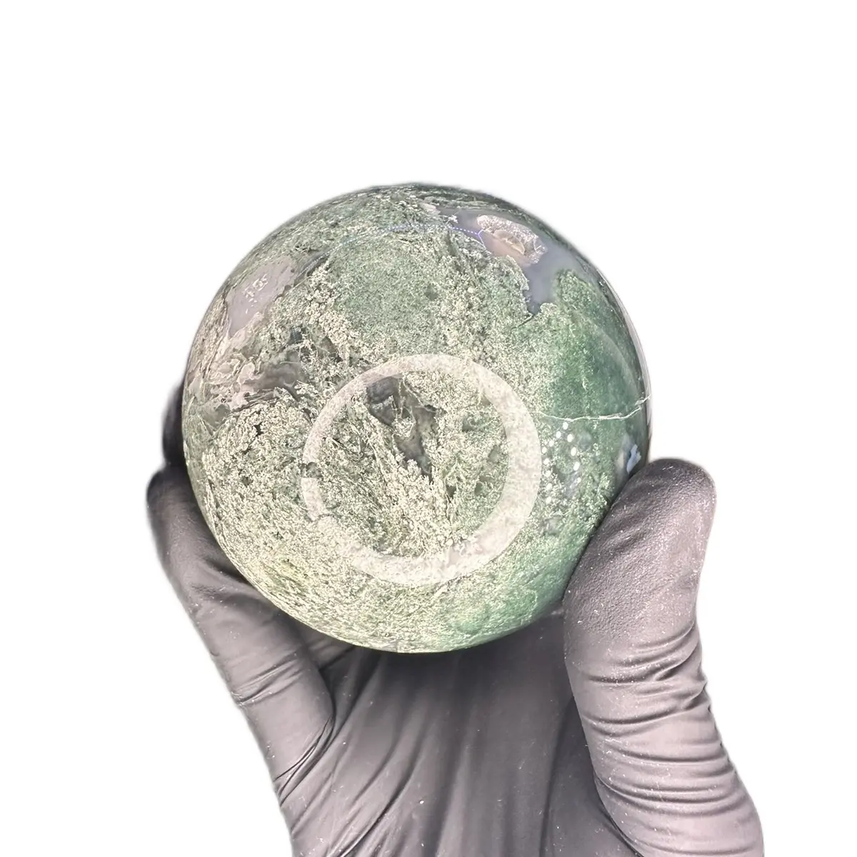 Moss sphere (you pick) last supper statue meditation tools