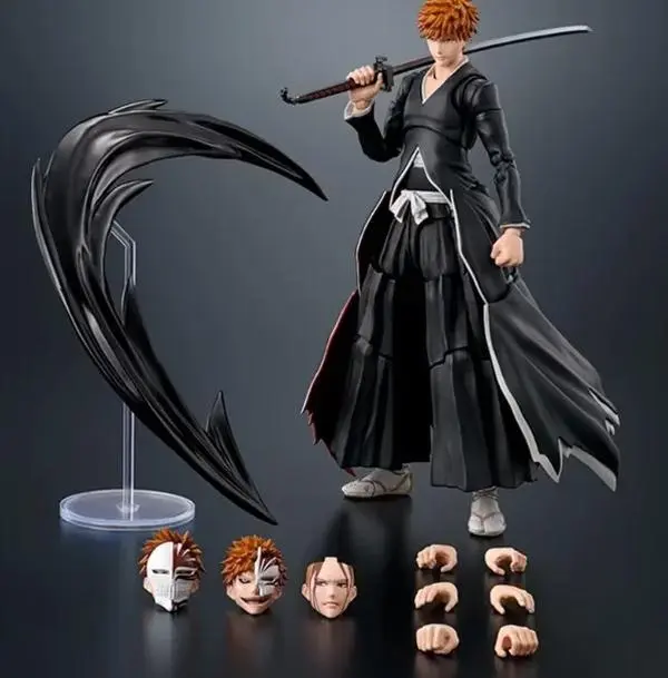 SHF the BLEACH Kurosaki ichigo Articulated Action Figure Model Toys 15cm