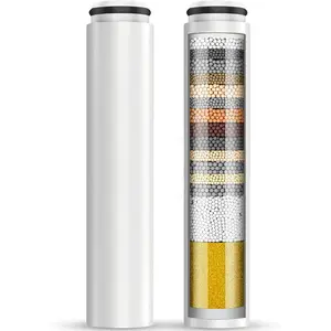 2 Pack Replacement Filters for Handheld Shower  - Water Softener Filters Beads for Hard Water - Remove Chlorine - Reduces Dry Itchy