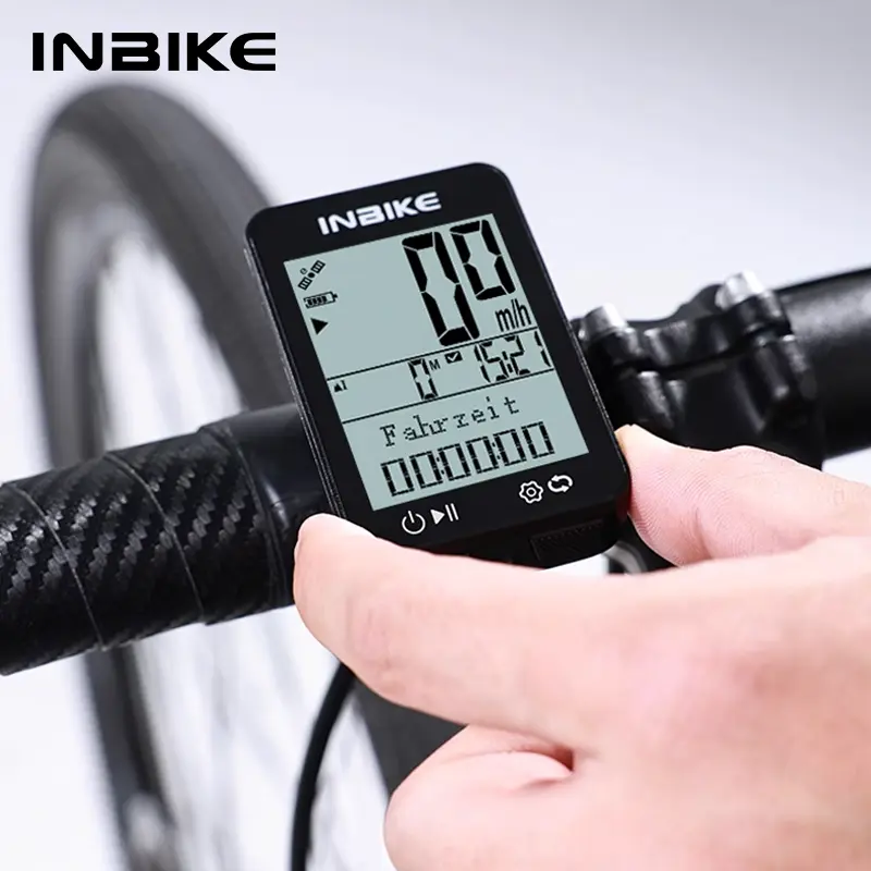 INBIKE GPS Bike Computer, Durable Wireless Cycling Gear for Mountain Biking with 28H Battery, IPX7 Waterproof, Includes Charging Cable, Bikes, Adult, 5-Star Precision, Unisex Adult, 2.4" Anti-Glare Screen, Type-C Cable