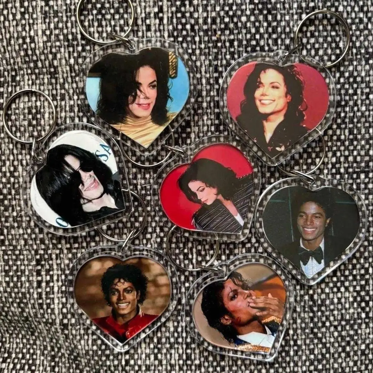 Michael Jackson Album Keychains