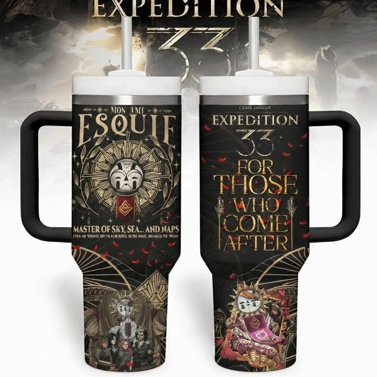 Expedition 33 Inspired Quote Tumbler , Leak-Proof and Stylish for Everyday Use