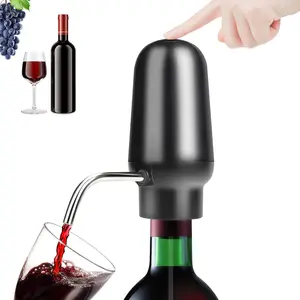 Electric Wine Aerator Wine Pump Dispenser for Wine Bottles Elegant Stainless Steel Design, Rechargeable Gift for Wine Lovers